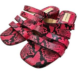 Antonio Melani Shoes Antonio Melani Y2K Cosgrove Leather Snake Sandals Size 10